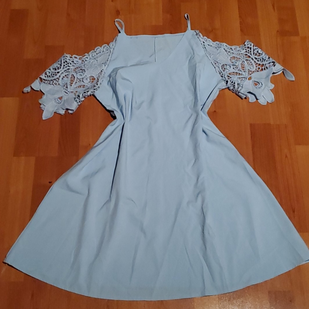 Baby blue dress